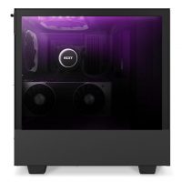 H510-Elite-Black Black system-RTX2080-side-purple lighting