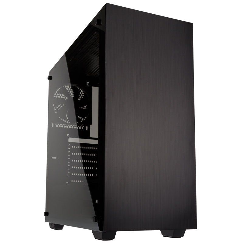 Kolink Stronghold Midi-Tower- Tempered Glass PC Case - black