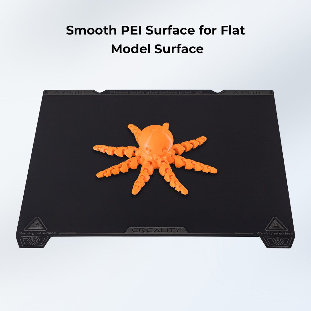 Creality K1 Max Smooth PEI Build Plate 315x310mm - K1 Max / Ender-3 V3 Plus - no magnetic sticker Creality K1 Max Smooth PEI Build Plate 315x310mm - K1 Max / Ender-3 V3 Plus - no magnetic sticker