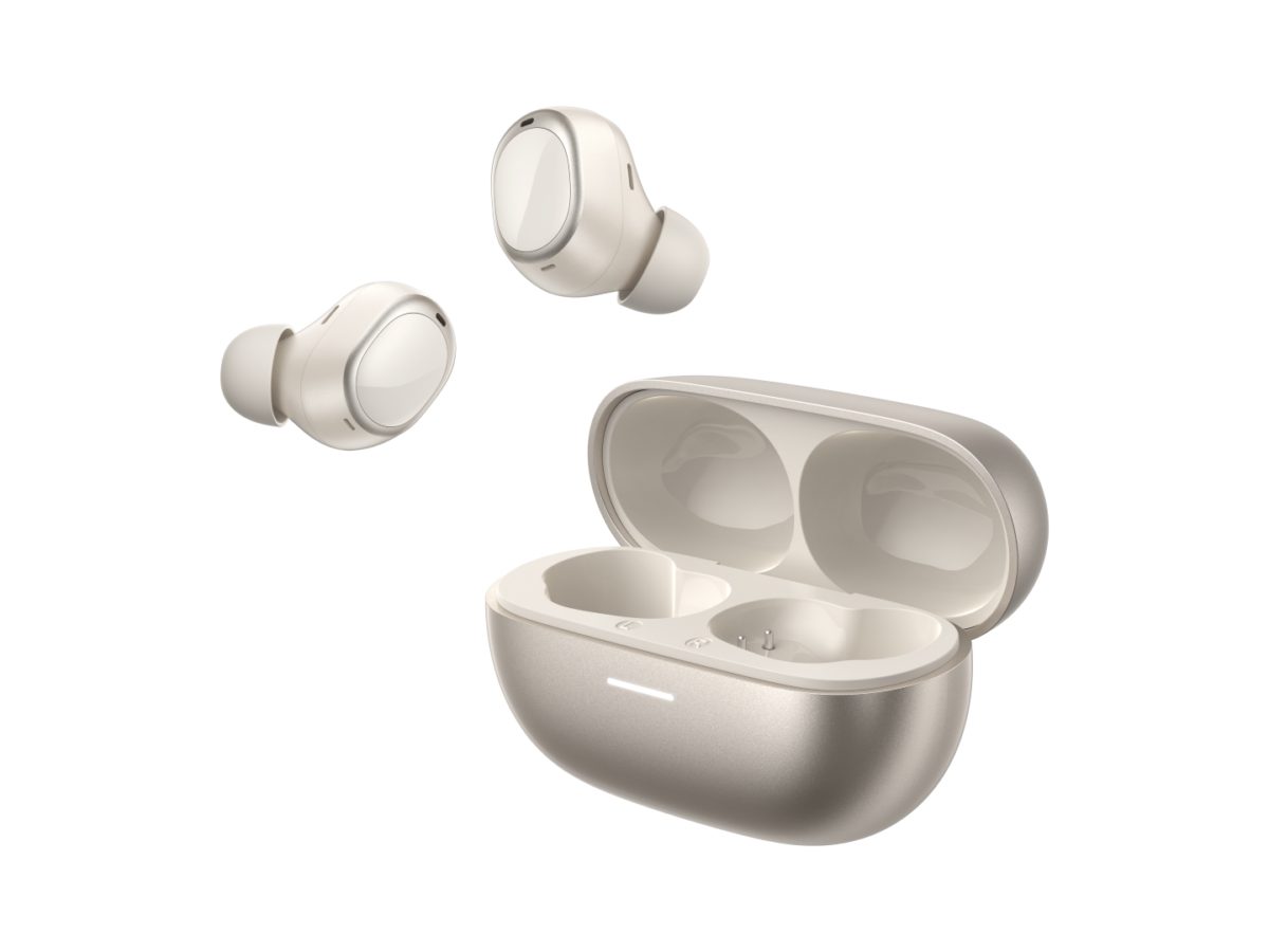 QCY MeloBuds A30 Gold - Adaptive A.I. ANC -60dB - 3 devices switch - IPX5 - 8mic Calls QCY MeloBuds A30 Gold - Adaptive A.I. ANC -60dB - 3 devices switch - IPX5 - 8mic Calls