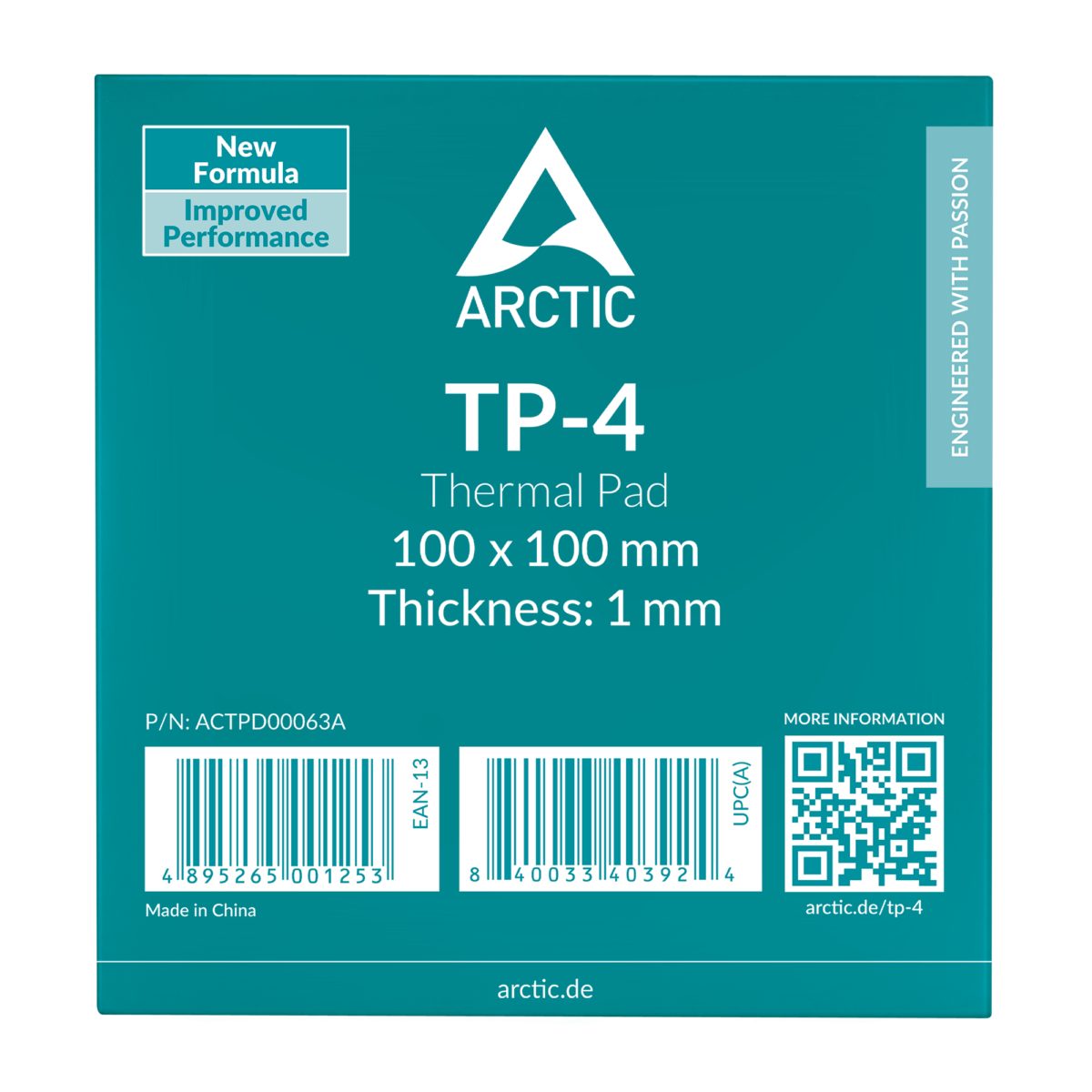 ARCTIC TP-4 100x100mm, 1.0mm Premium Performance Thermal Pad
