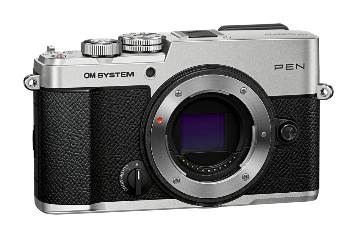 Olympus OM-System PEN Body silver, Body cap, BLS-7 Li-ion battery, Hot shoe cover, Shoulder strap, I - Image 8