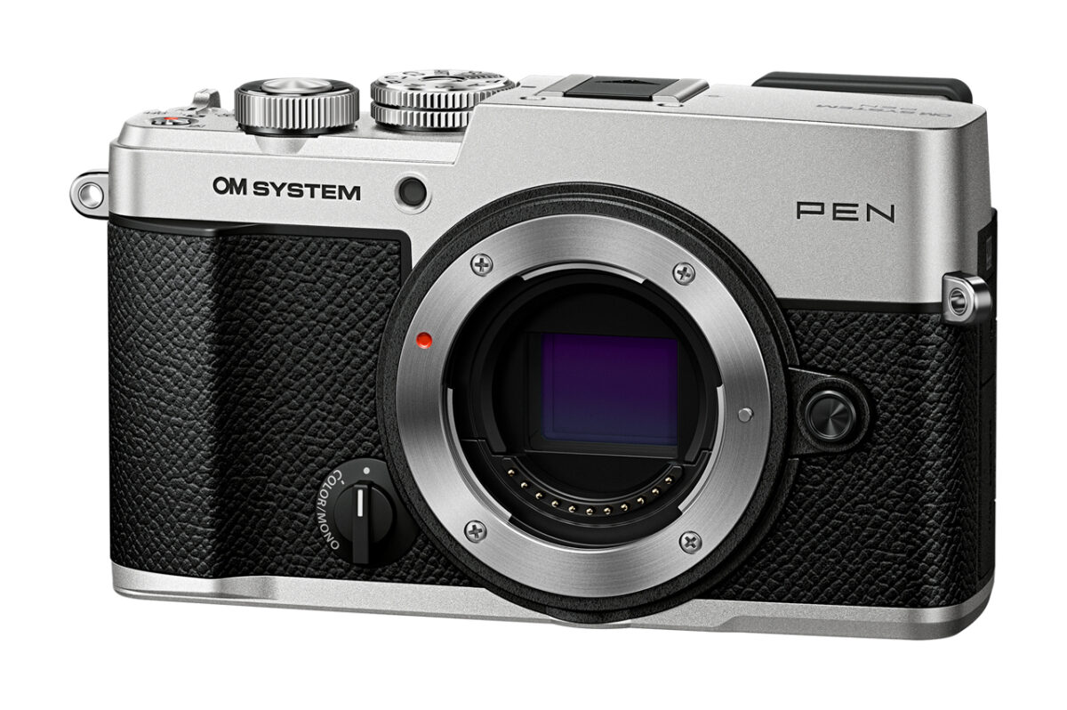 Olympus OM-System PEN Body silver, Body cap, BLS-7 Li-ion battery, Hot shoe cover, Shoulder strap, I - Image 7