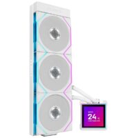 Lian Li HydroShift II LCD-S 360 RGB TL FLEX fan White - AIO CPU Liquid Cooler with TL RGB Fans